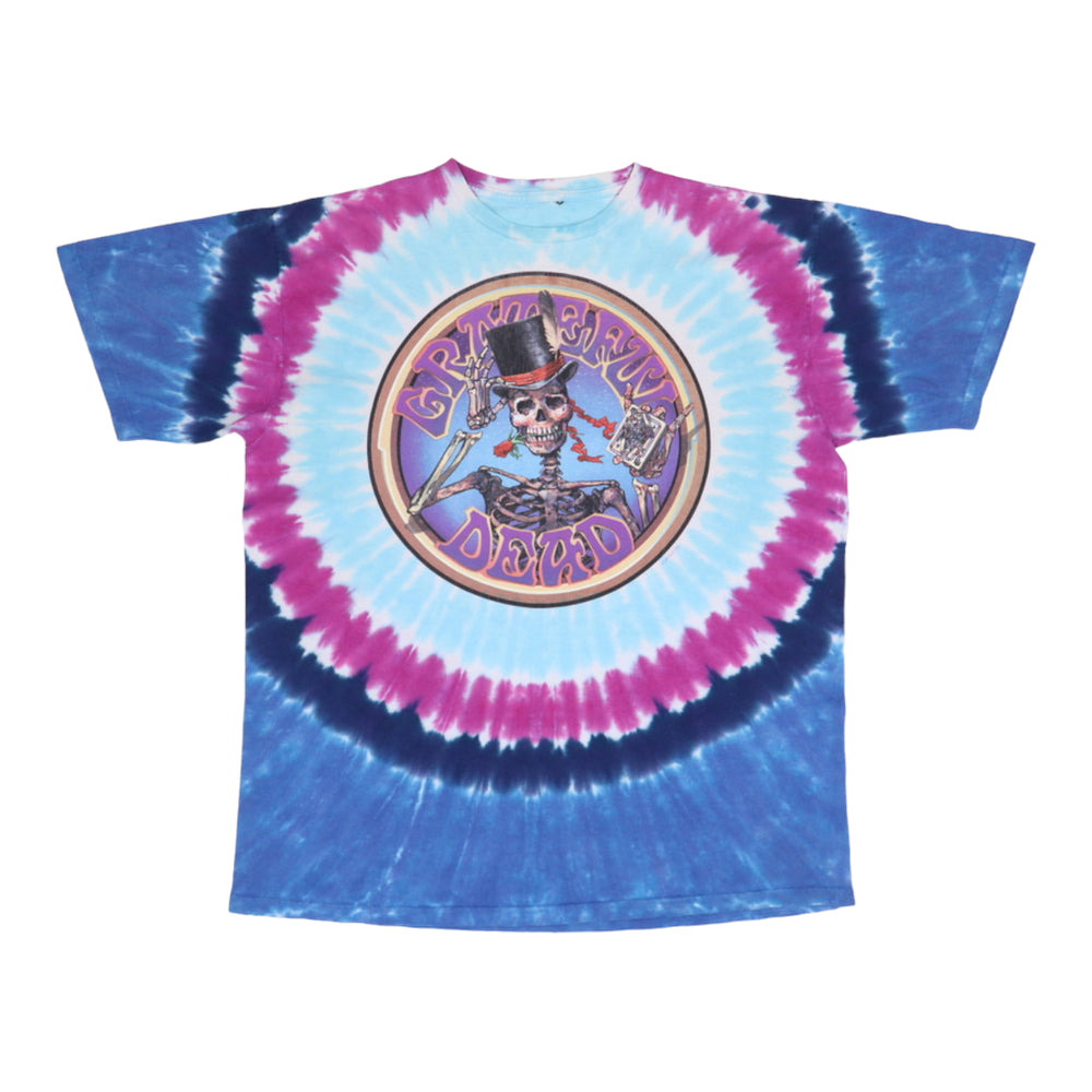 1999 Grateful Dead Cards Liquid Blue Tie Dye Shirt