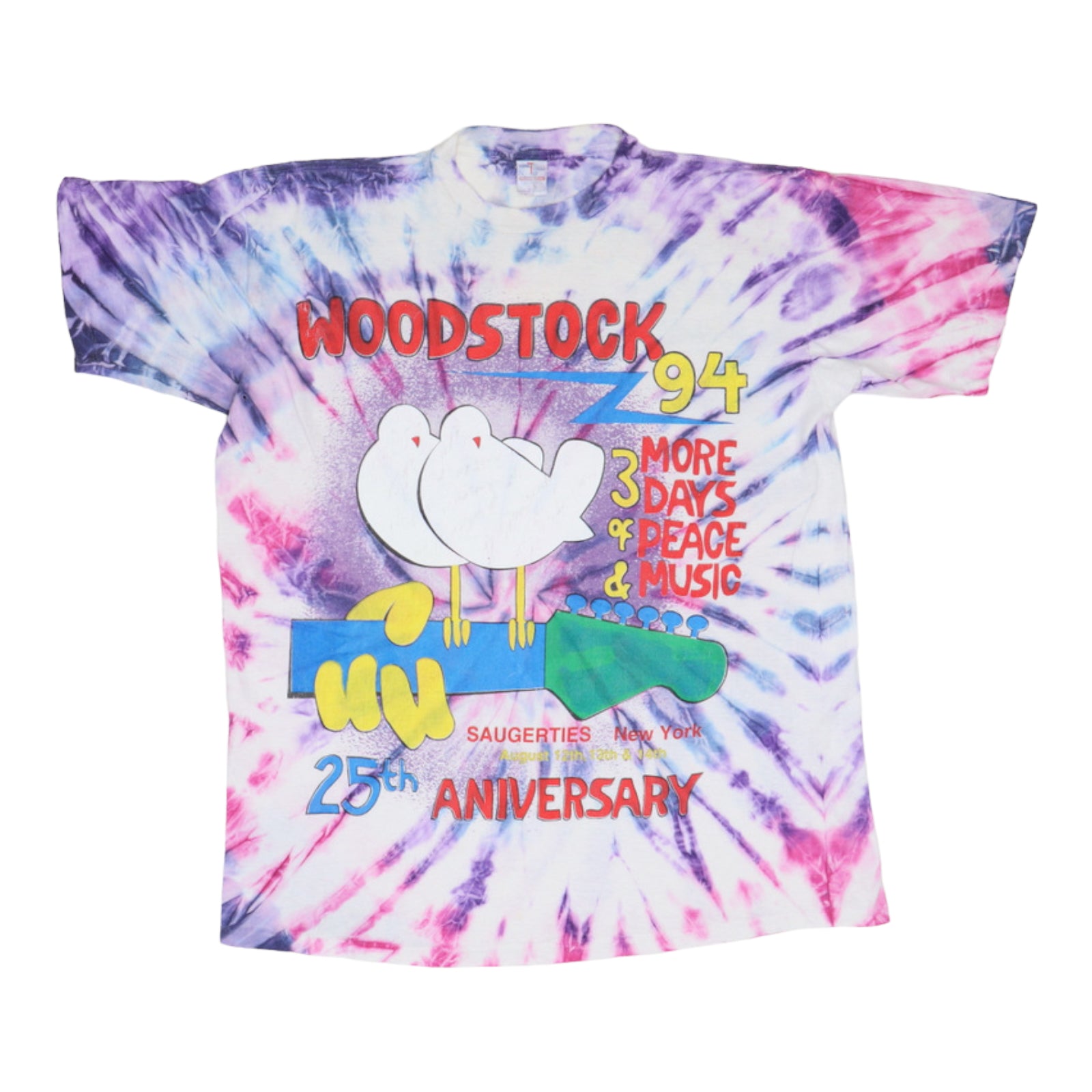 1994 Woodstock 25th Anniversary Concert Tie Dye Shirt – WyCo