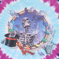 1999 Grateful Dead Cards Liquid Blue Tie Dye Shirt