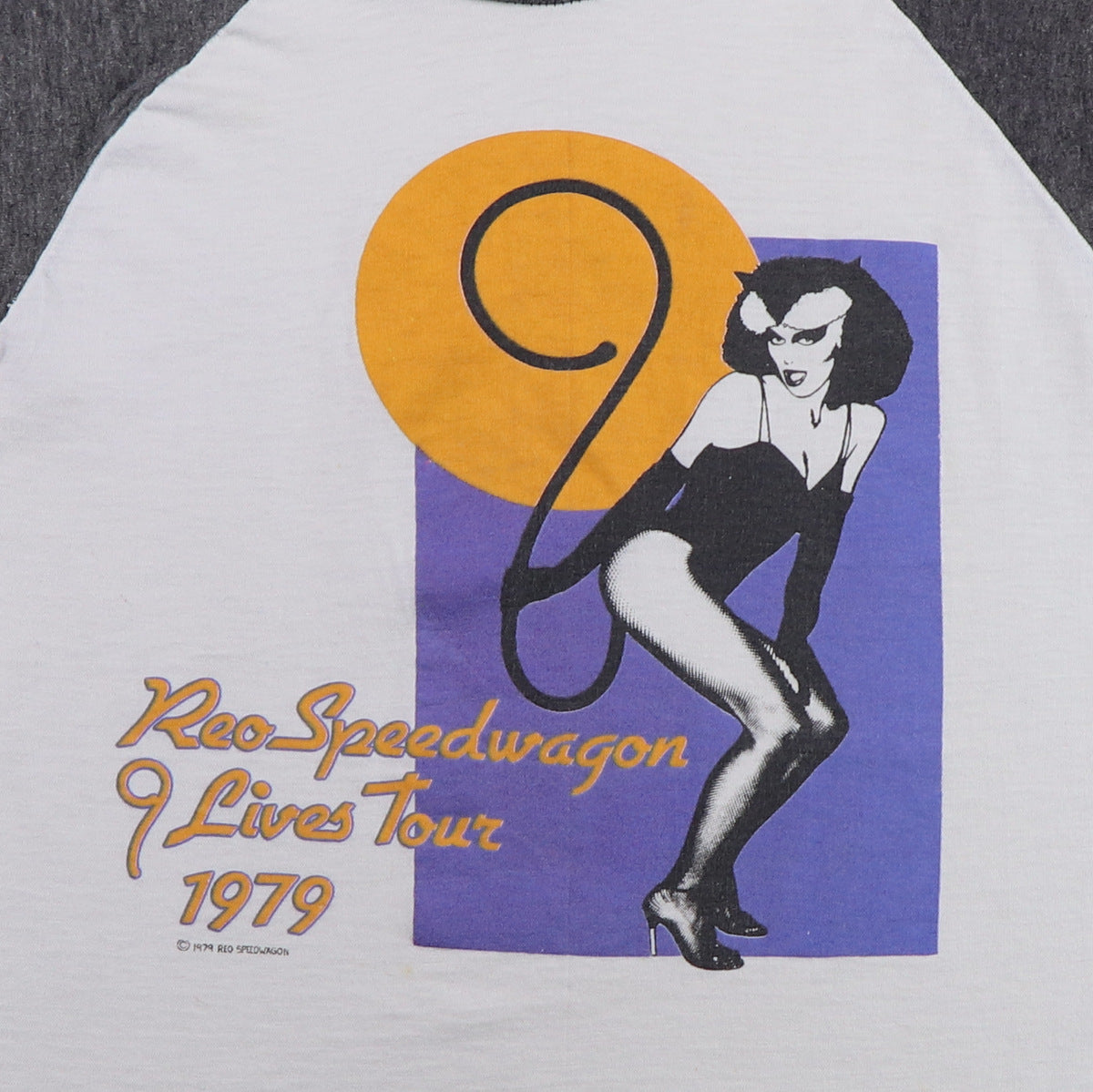 1979 REO Speedwagon 9 Lives Tour Shirt