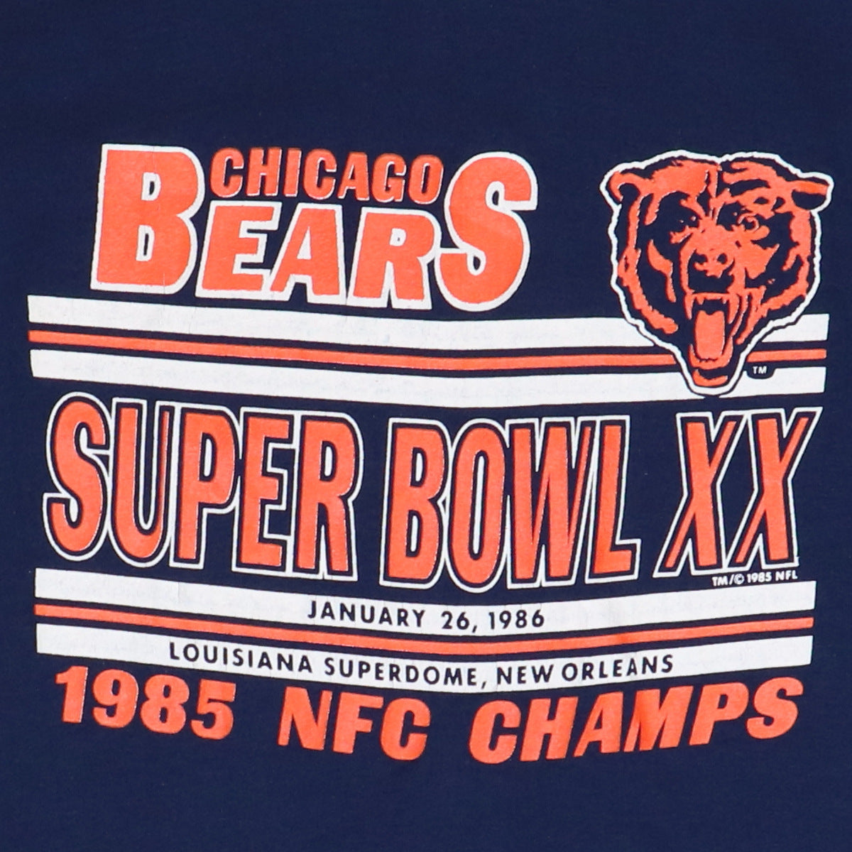 1985 Chicago Bears Super Bowl Shirt