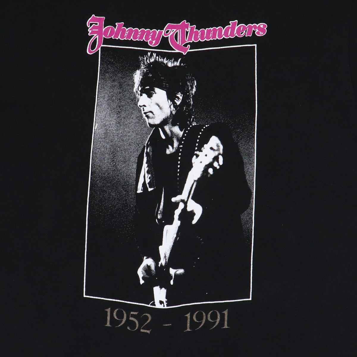 Johnny thunders NOM DE GUERRE Tシャツ ビンテージ 1991 Johnny Thunders Shirt | Authentic Vintage Tee – WyCo Vintage