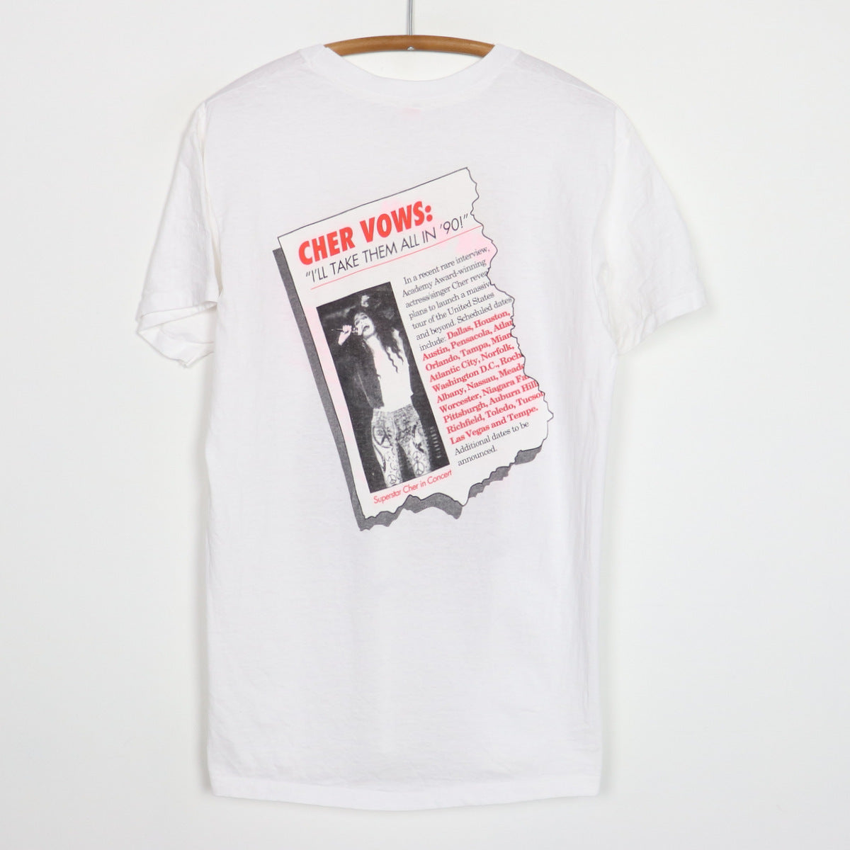 1990 Cher Irrational Enquirer Shirt