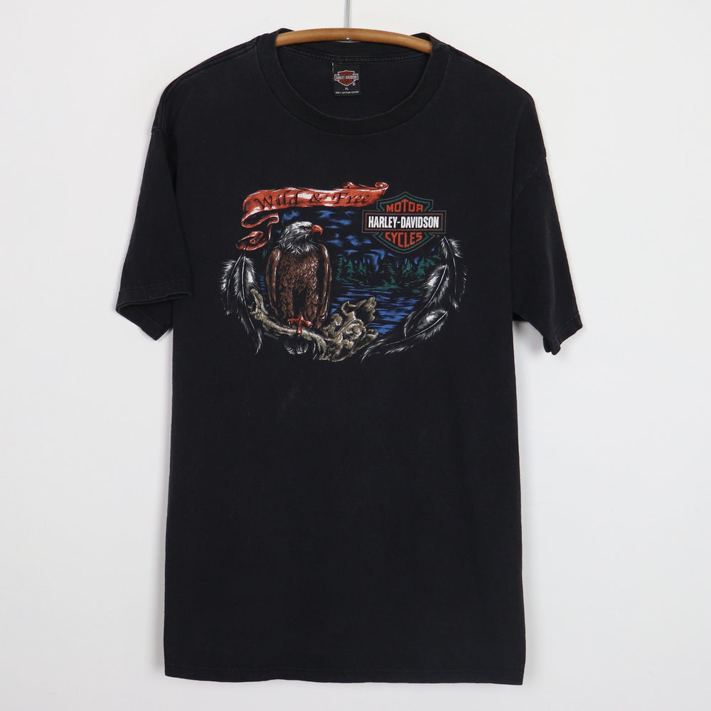 2001 Harley Davidson Motorcycles Wild & Free Shirt