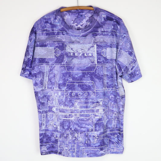 1995 Telsa All Over Print Tie Dye Shirt