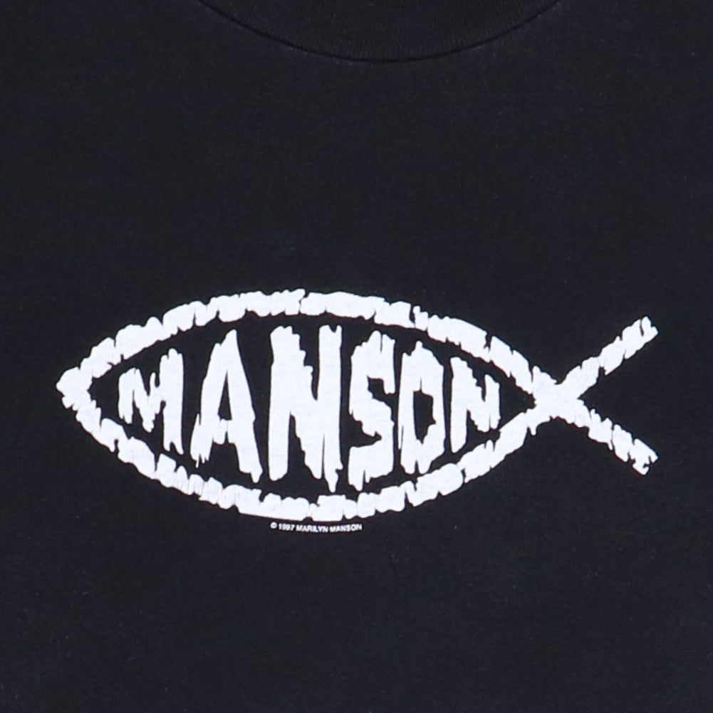 1997 Marilyn Manson Fish Shirt – WyCo Vintage