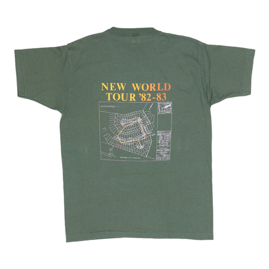 1982 Rush Signals New World Tour Shirt