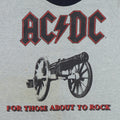 1981 ACDC For Those About To Rock North American Tour Shirt