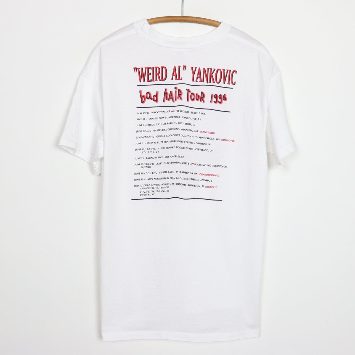 1996 Weird Al Yankovic Bad Hair Day Shirt | Authentic Vintage Tee 