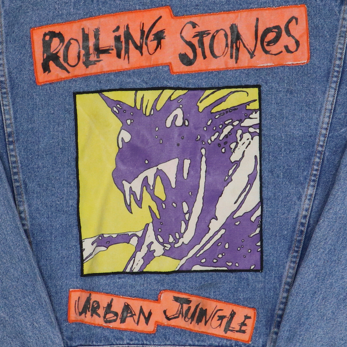1990 Rolling Stones Urban Jungle Tour Denim Jacket | Authentic 