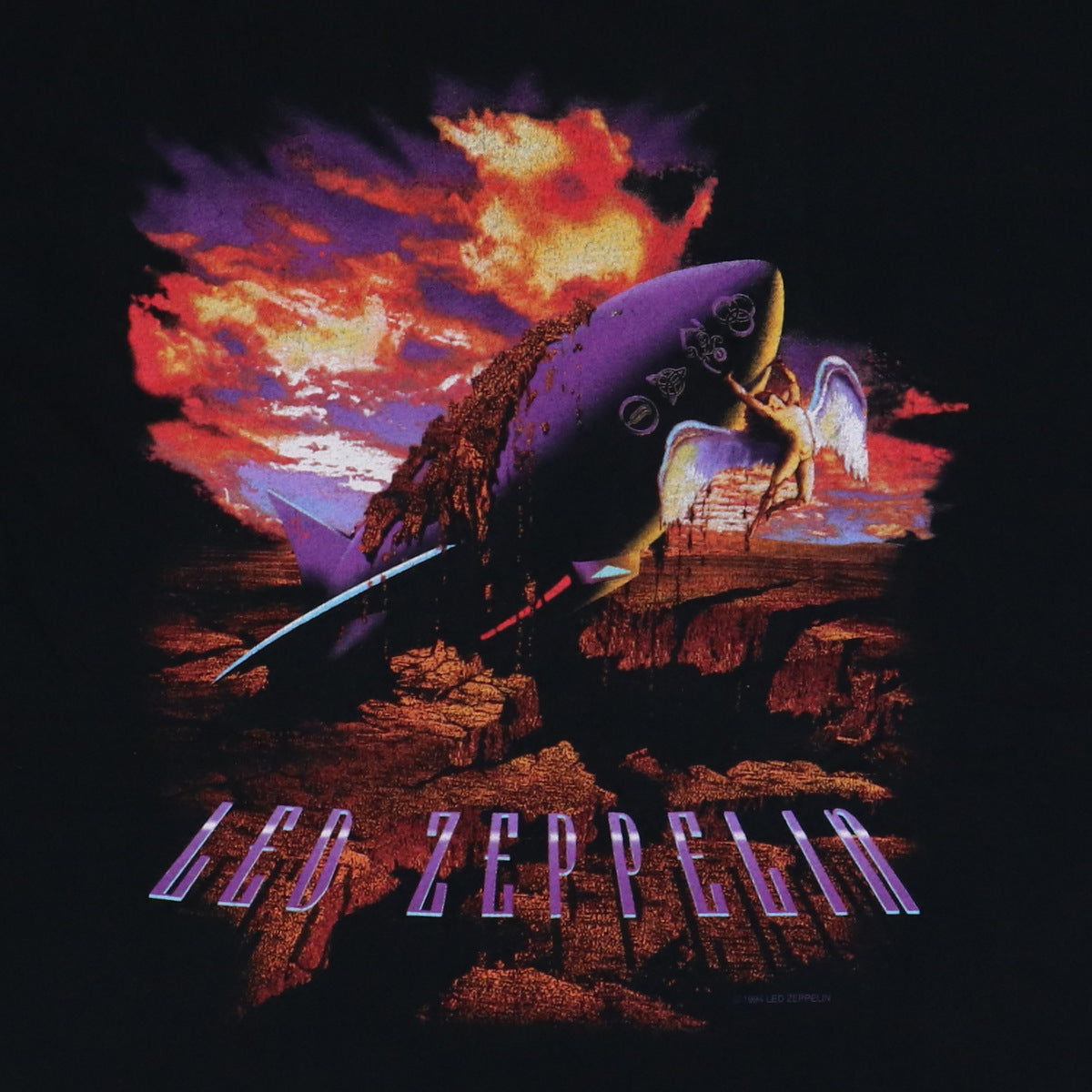 Original vintage 1994 Led Zeppelin ZOSO Winterland Shirt | WyCo