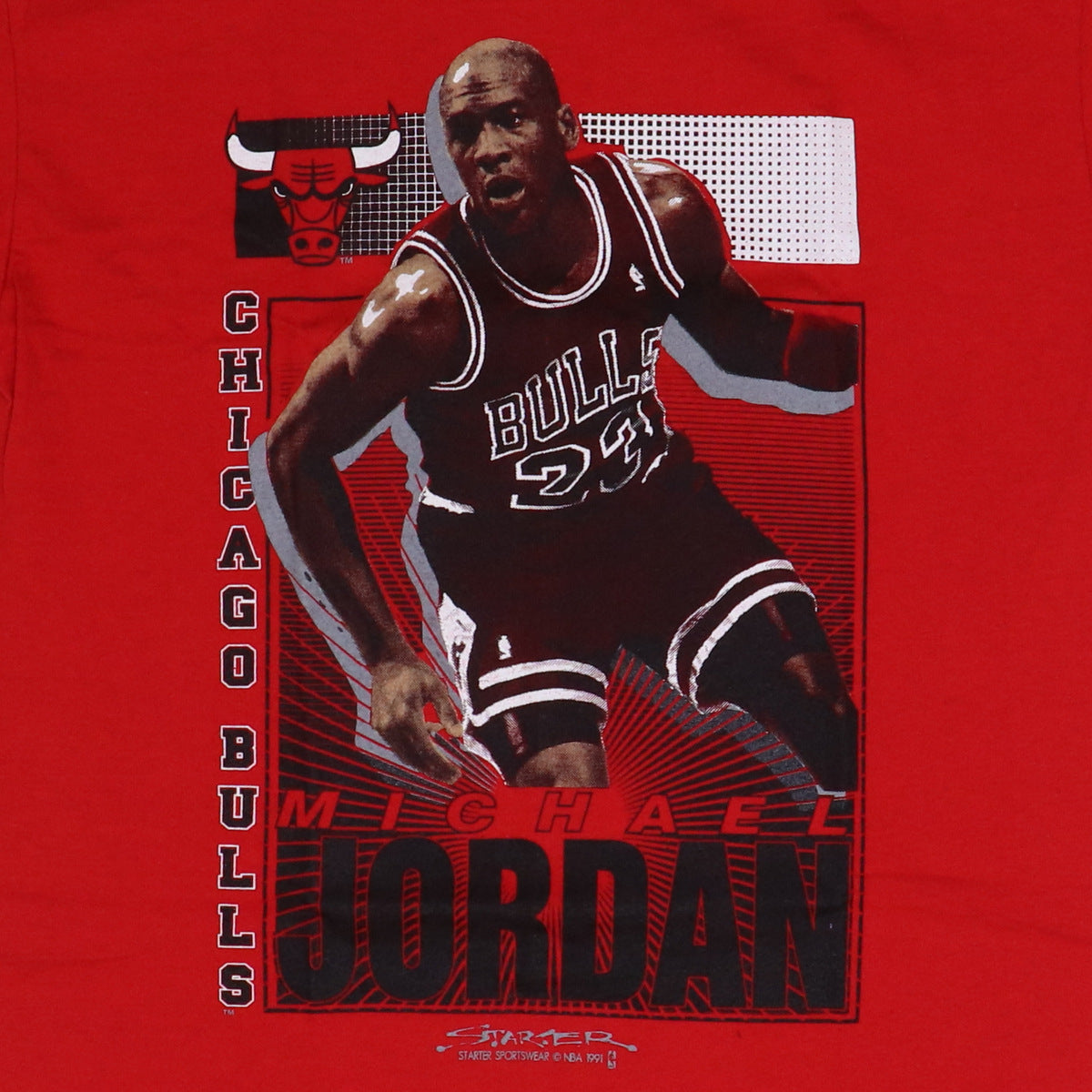 1991 Michael Jordan Chicago Bulls NBA Starter Shirt