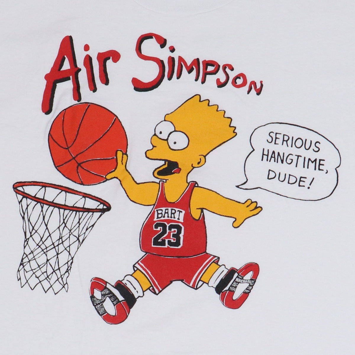 1990s Bart Simpson Air Simpson Serious Hangtime Dude Shirt 
