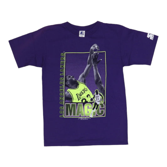 1990 Magic Johnson Los Angeles Lakers NBA Starter Shirt