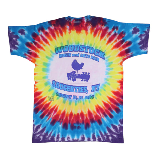 1994 Woodstock Music And Arts Fair Tie Dye Shirt