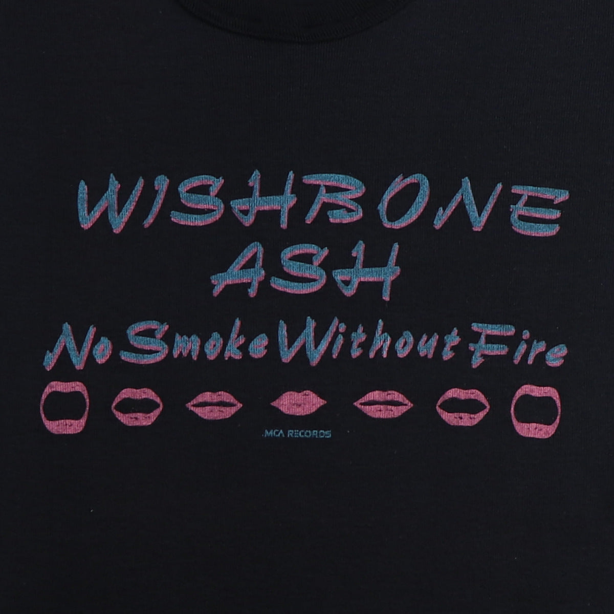 1978 Wishbone Ash No Smoke Without Fire Promo Shirt