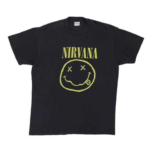 1990s Nirvana Smiley Flower Pettin Shirt