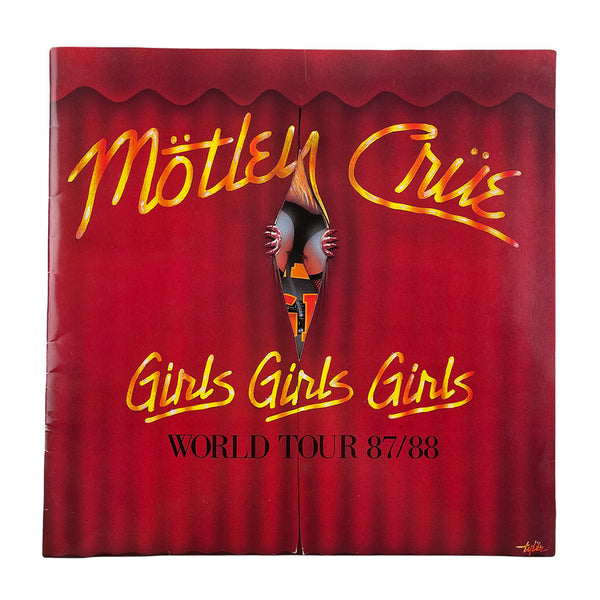 1987 Motley Crue Girls Girls Girls Tour Program | WyCo Vintage