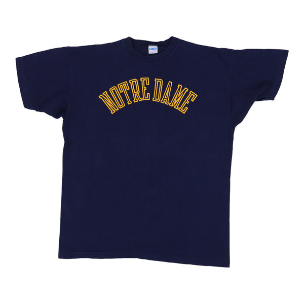 1970s University Of Notre Dame Champion Blue Bar Shirt
