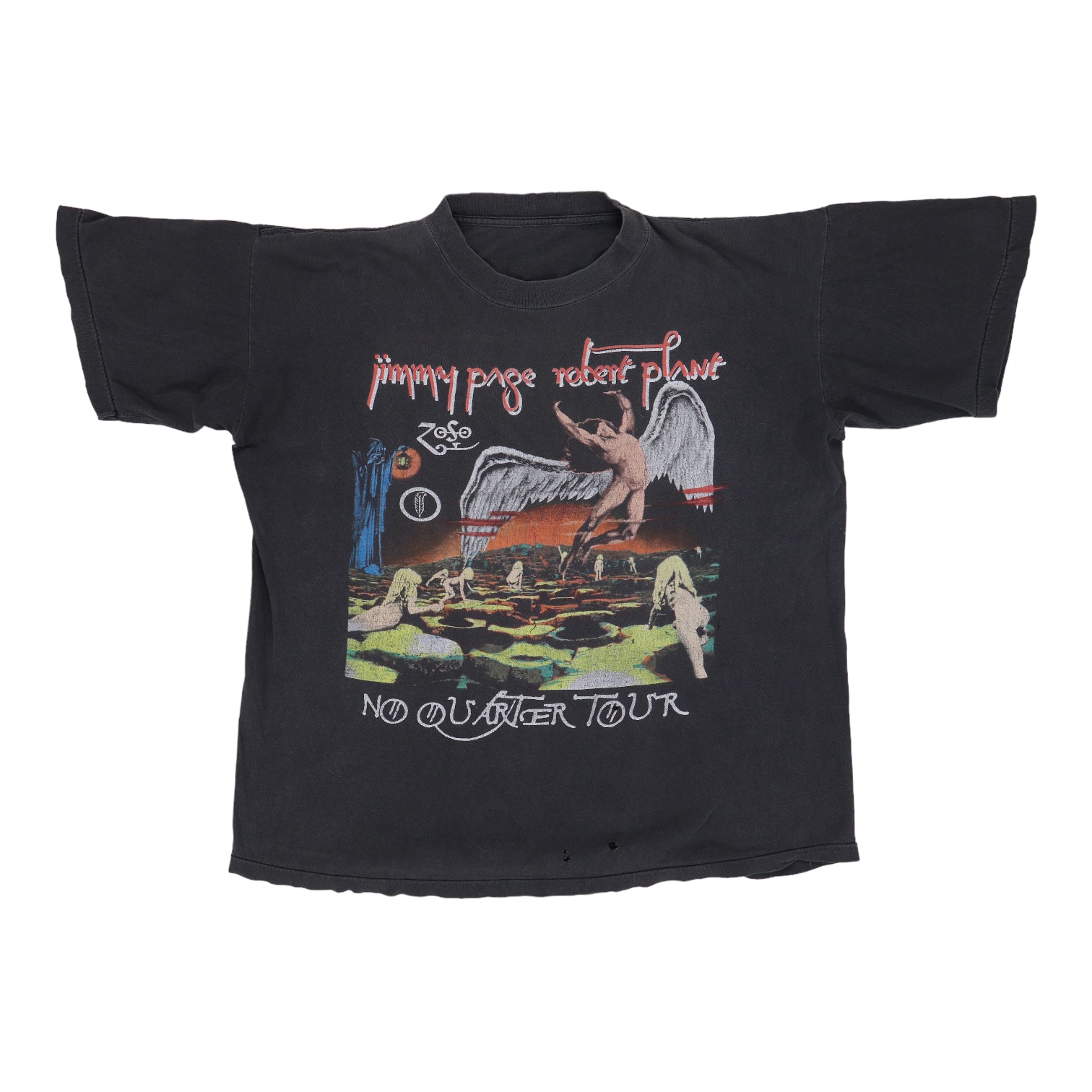 1995 Jimmy Page Robert Plant No Quarter Tour Shirt | Authentic