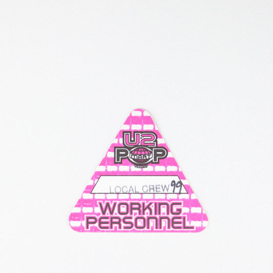 1997 U2 PopMart Tour Working Personnel and Backstage Pass