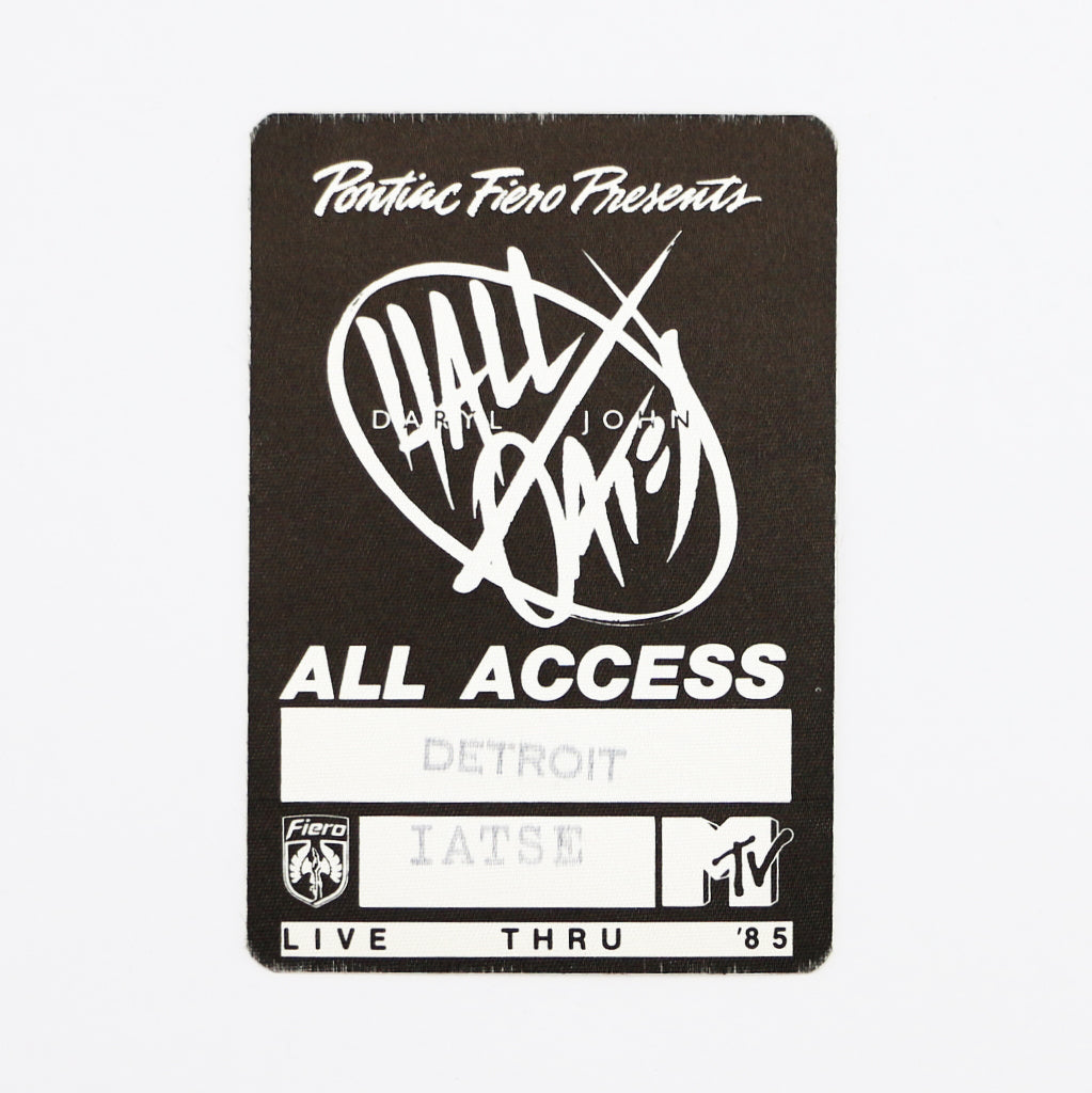 1985 Hall and Oates Tour All Access Pass