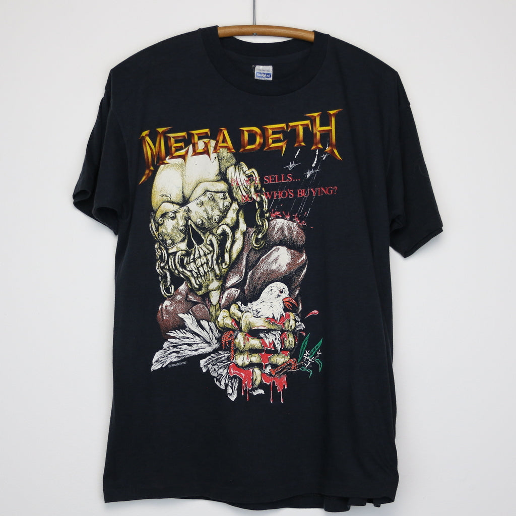 MEGADETH 1987年ツアーTシャツ Megadeth Peace Sells Tour Shirt 1987 – WyCo Vintage