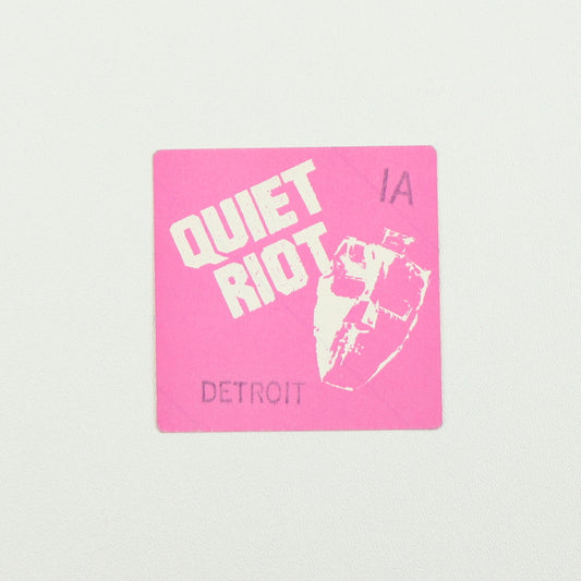 1983 Quiet Riot Metal Health Tour Backstage Pass