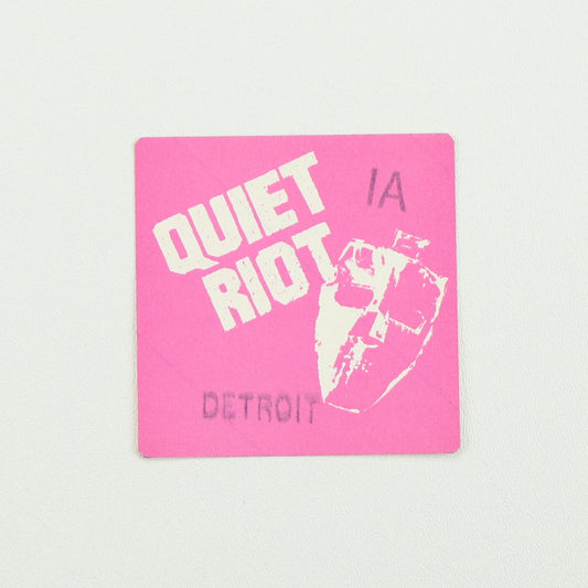 1983 Quiet Riot Metal Health Tour Backstage Pass