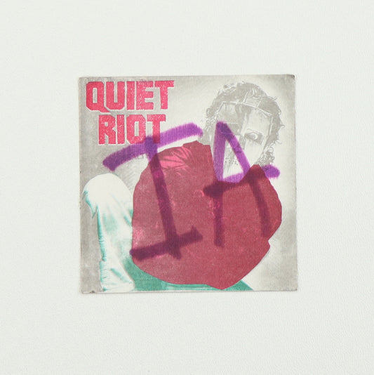 1983 Quiet Riot Metal Health Tour Backstage Pass