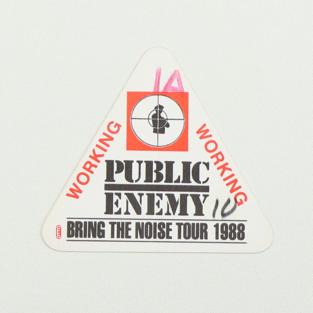 1988 Public Enemy Bring The Noise Tour Working Backstage Pass