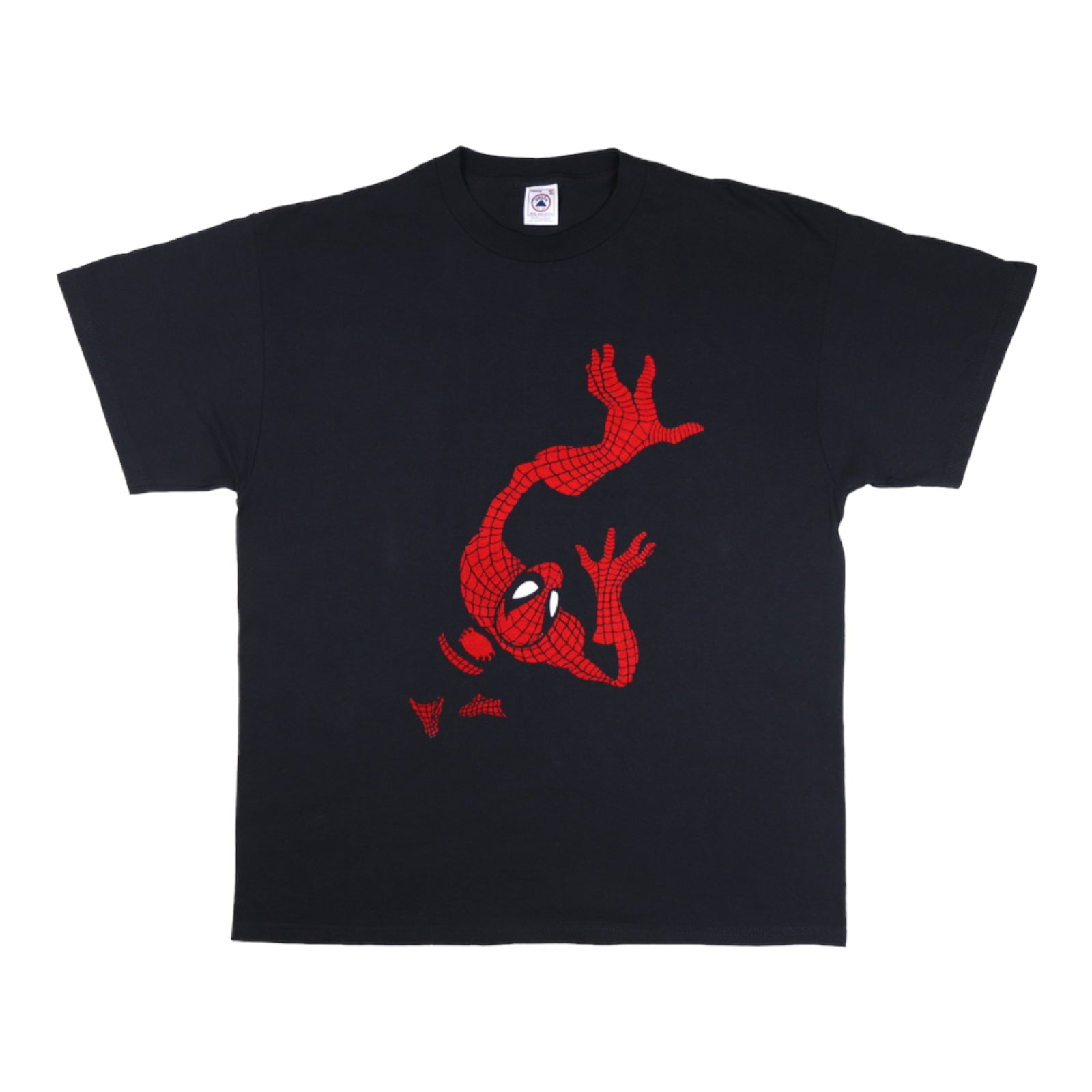 1990s Spider-Man Marvel Comics Flocked Shirt | Authentic Vintage