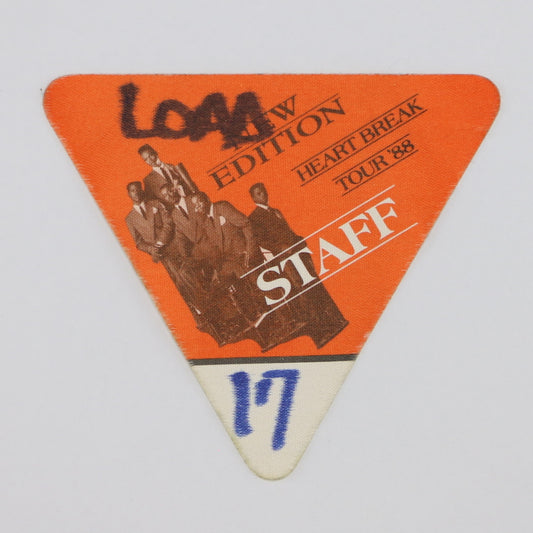 1988 New Edition Heartbreak Tour Backstage Pass