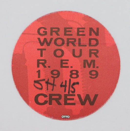 1989 R.E.M. Green World Tour Crew Backstage Pass