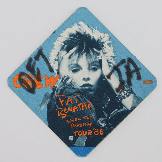 1986 Pat Benatar Seven The Hard Way Tour Backstage Pass