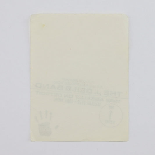 1982 J Geils Band Backstage Pass