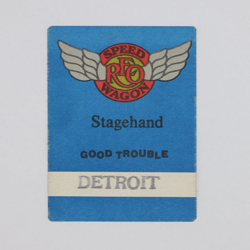 1983 REO Speedwagon Good Trouble Backstage Pass