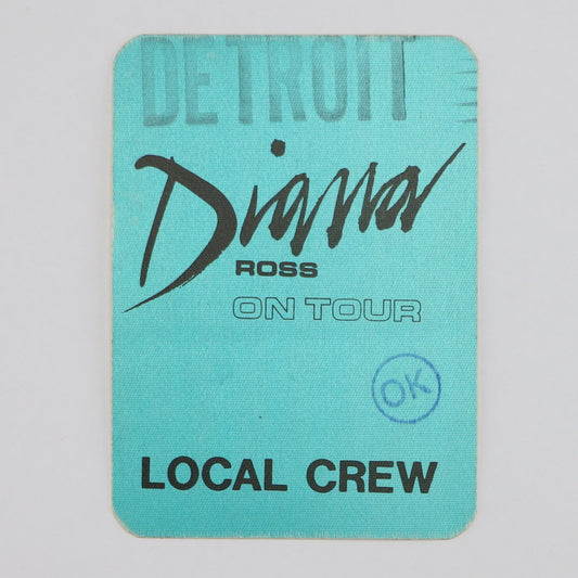 1983 Diana Ross On Tour Backstage Pass