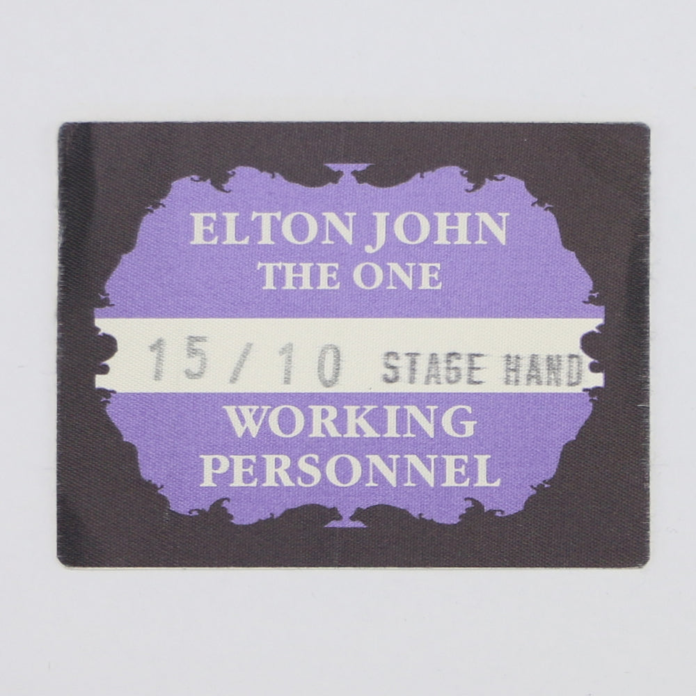 1992 Elton John The One Backstage Pass