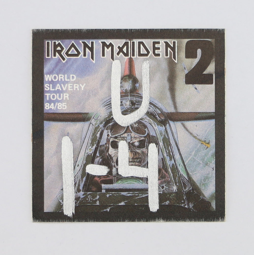 1985 Iron Maiden World Slavery Tour Backstage Pass