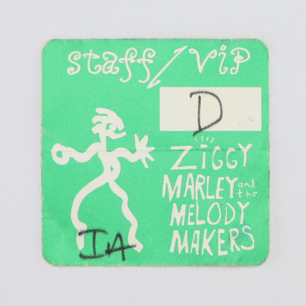 1980s Ziggy Marley And The Melody Makers Backstage Pass