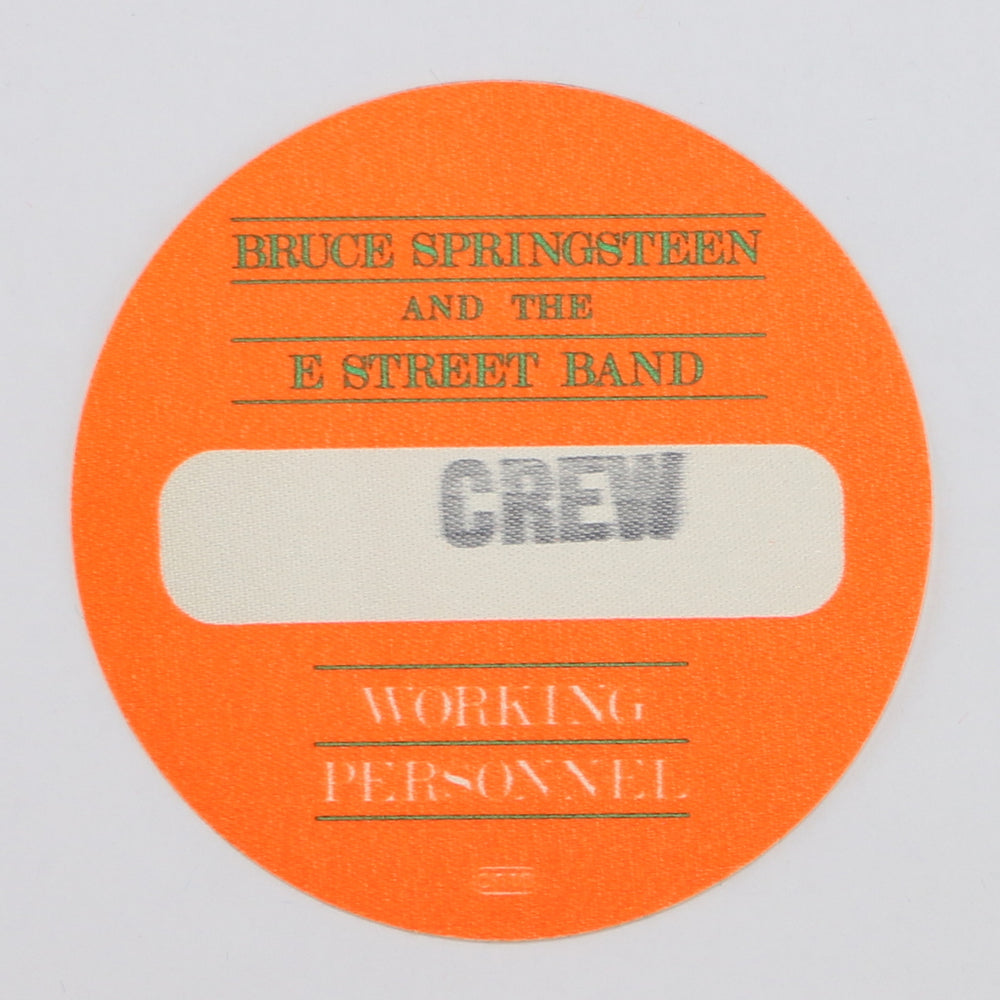 1984 Bruce Springsteen And The E Street Band Tour Crew and Backstage Pass